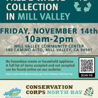 Free E-Waste Collection at Mill Valley Community Center