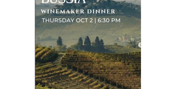 Piazza D'Angelo's Costa di Bussia Winemaker Dinner