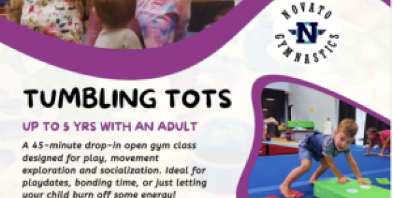 Drop-in: Tumbling Tots at Novato Gymnastics