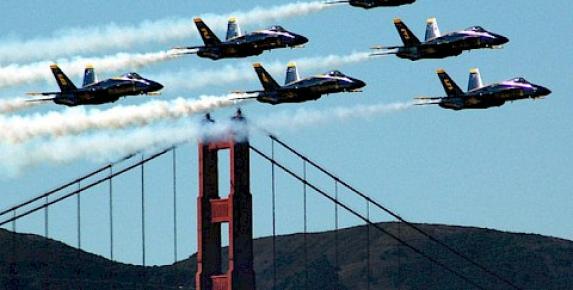 Fleet Week Blue Angels Cruise on Angel Island Tiburon Ferry